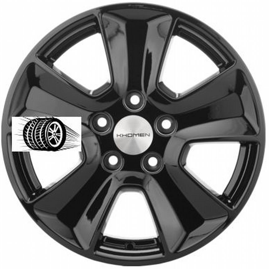 Литые диски Khomen Wheels 6.5×R16 5×108