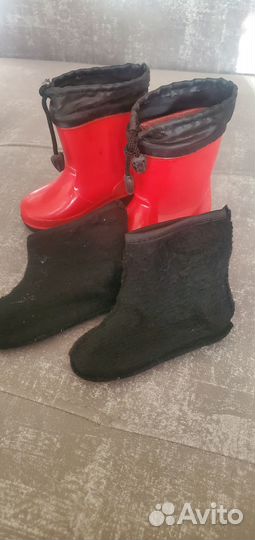 Детские резиновые сапоги 20-21 размер