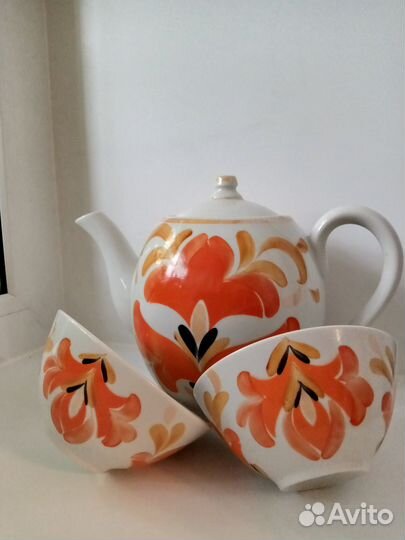 Чайник заварочный большой СССР, пиалы