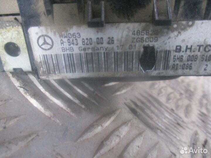 Блок управления отопителев салона Mercedes-Benz A9