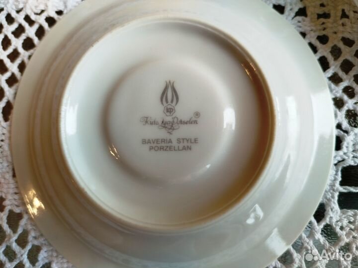 Классический турецкий фарфоровый кофейный сервиз