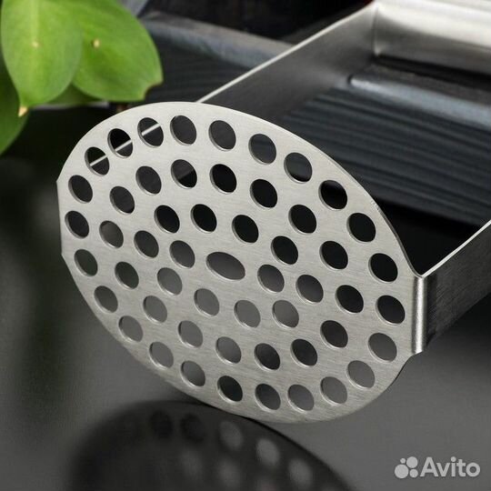 Толкушка для картофеля Vent, 11,5 см, цвет хромиро