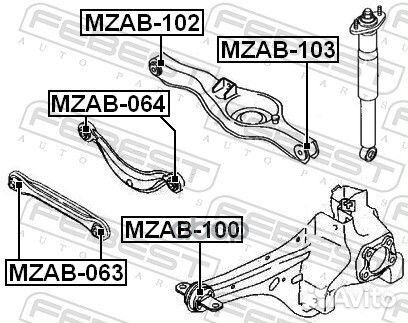 Сайлентблок mzab-102