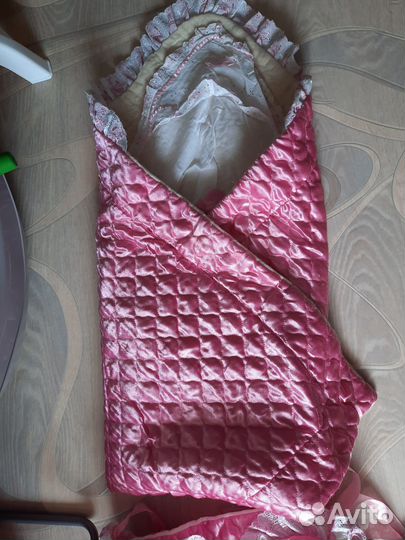 Зимний конверт на выписку