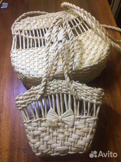 Винтажные летним сумочки (комплект)