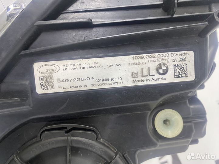 Фара правая BMW 6 series G32 2016-2020
