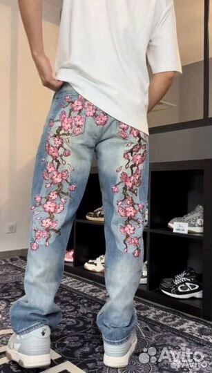 Джинсы Evisu Palace flowers