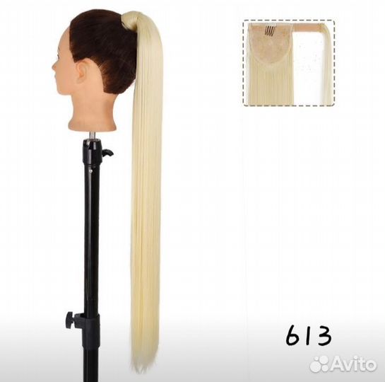 Хвост шиньон на гребешке