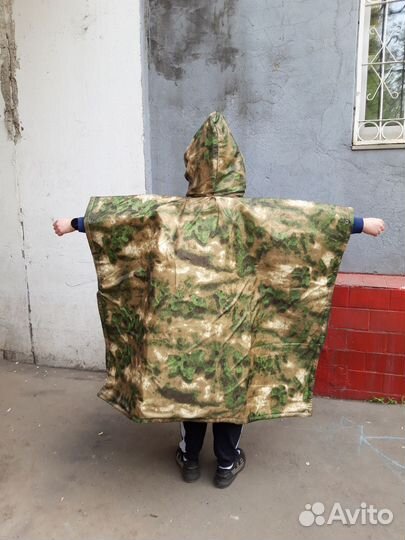 Тактическое пончо с защитой от тепловизора