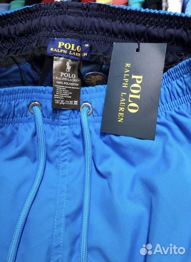 Шорты Polo Ralph Lauren с мокрым эффектом