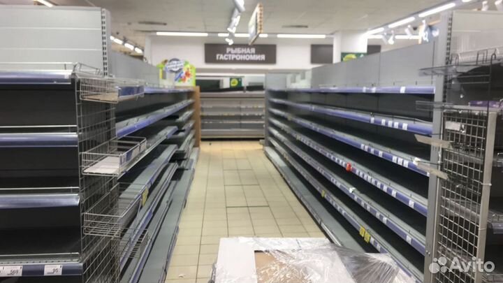 Стеллажи для магазина бу полки