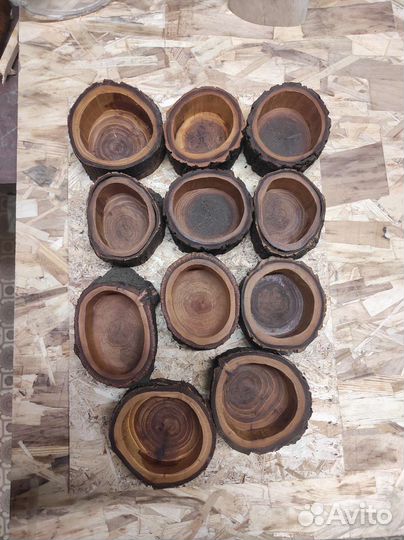 Заготовки для свечей, подсвечники из дерева