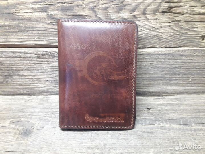 Обложка ручной работы для документов с Подарком