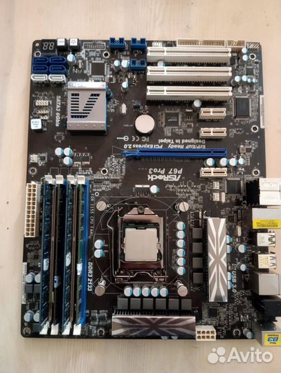 Материнская плата с процессором i7 2600k 14Gb RAM