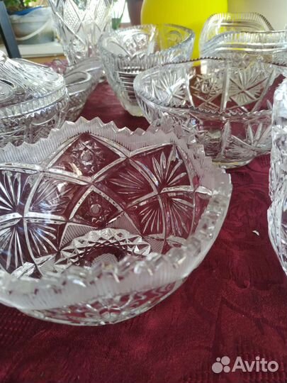 Ваза Салатник Хрусталь СССР