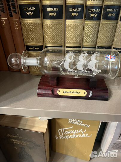 Корабль в бутылке golden Spanish