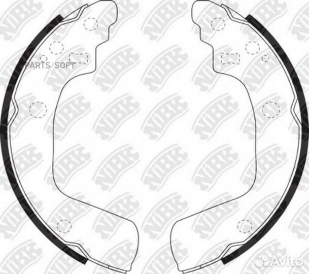 Nibk FN9969 колодки барабанные nibk swift 04
