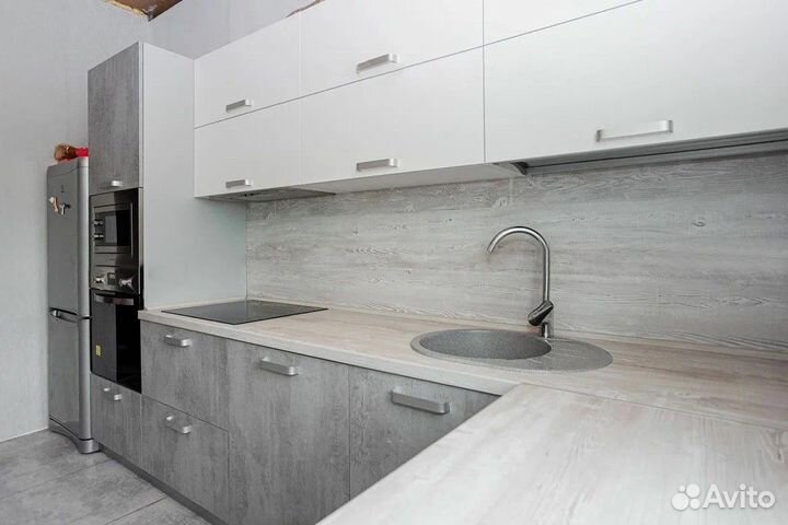 Цена за всю кухню эмаль. Угловая кухня ксп.10886