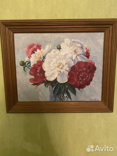 Картина маслом цветы