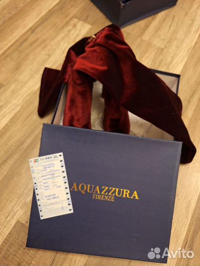 Сапоги женские ботфорты Aquazzura, Италия, 38р