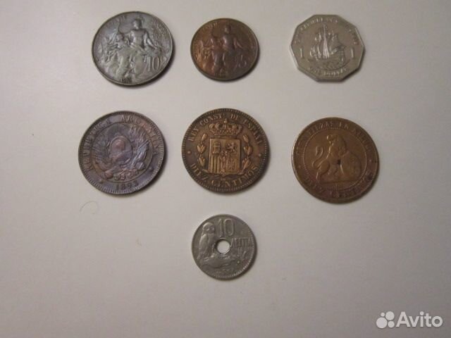 Иностранные монеты Испания Франция и пр