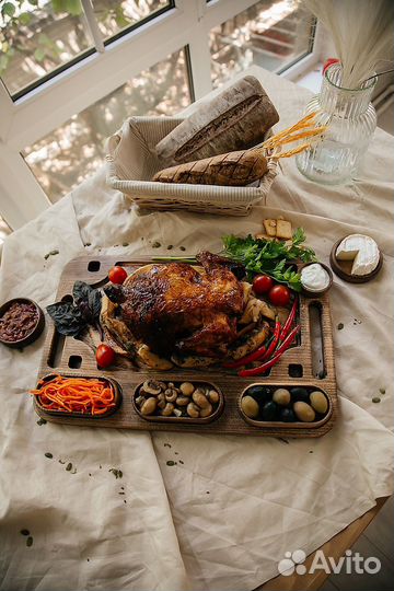 Поднос для подачи деревянный