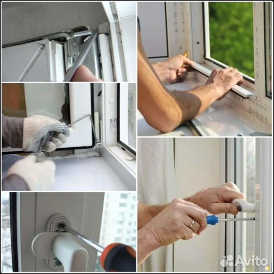 Ремонт пластиковых окон, балконных дверей Волжский