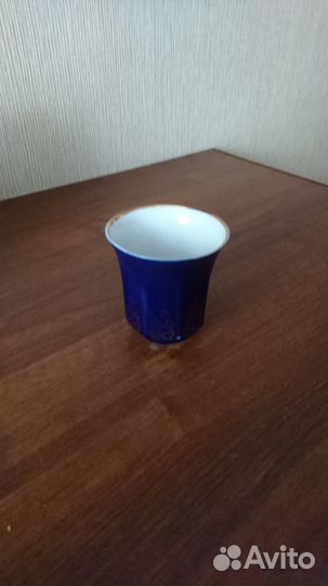 Чашки с блюдцами-кобальт лфз