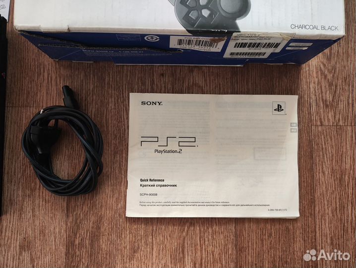 Sony PS2 Super Slim Прошитая, Коробка, 10 Дисков