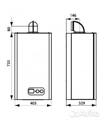 Газовый котел двухконтурный Hi-Therm optimus 24