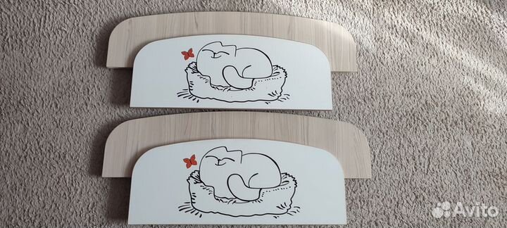 Ограничители для детской кровати съемные 2шт