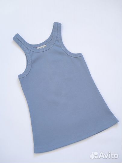 Майка плотный хлопок голубая DanelsonClub