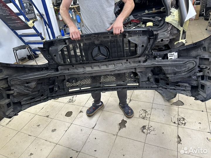 Бампер w213 в сборе