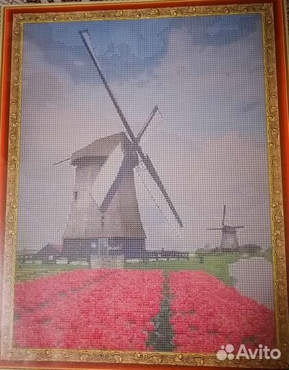 Алмазная мозаика 40*50 два набора на подрамнике