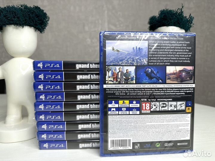 GTA 5 premium edition ps4 новый диск