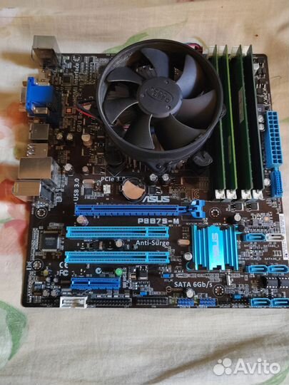 MSI A520M-A+Ryzen 5 5500+ddr4 16Гб+ssd 512Гб+кулер