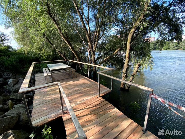 Аренда беседки на берегу реки