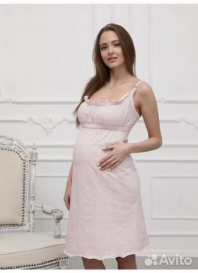 Два комплекта Халат и сорочка для беременных 48