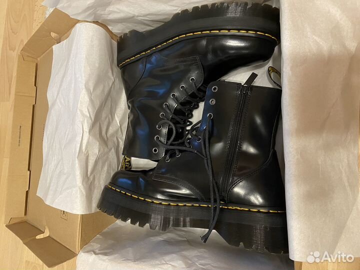 Ботинки DR. martens Jadon Black Polished Smooth