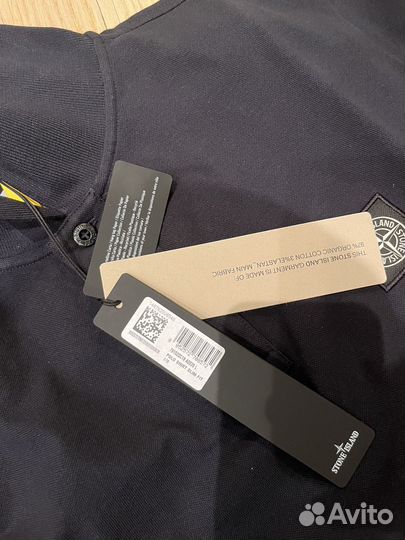 Поло Stone Island Logo Patch Polo Оригинал L