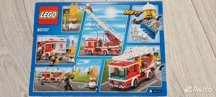 Конструктор Lego City Оригинал Пожарная машина