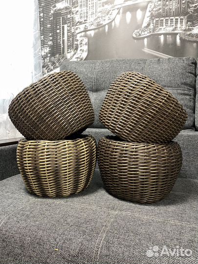 Кашпо из ротанга