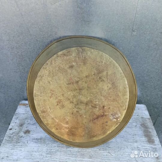 Старинный латунный тазик для варенья