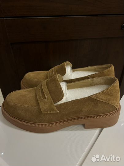 Замшевые лоферы новые O'shade 39 40
