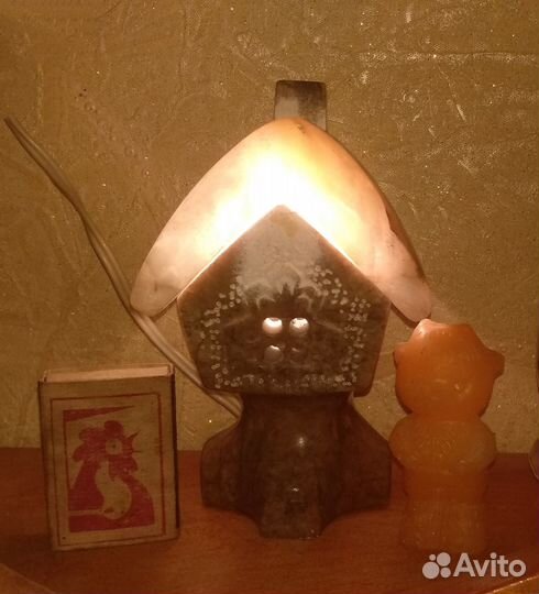 Светильник ночник домик из камня СССР