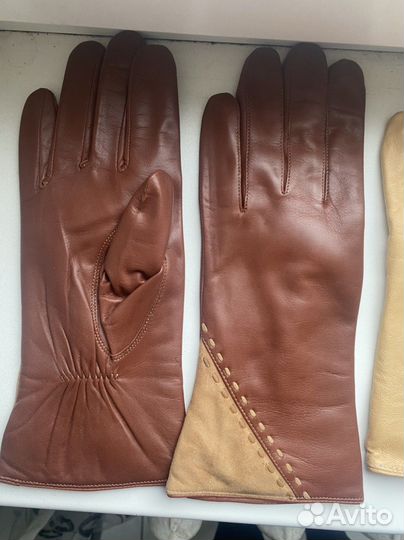 Перчатки кожаные