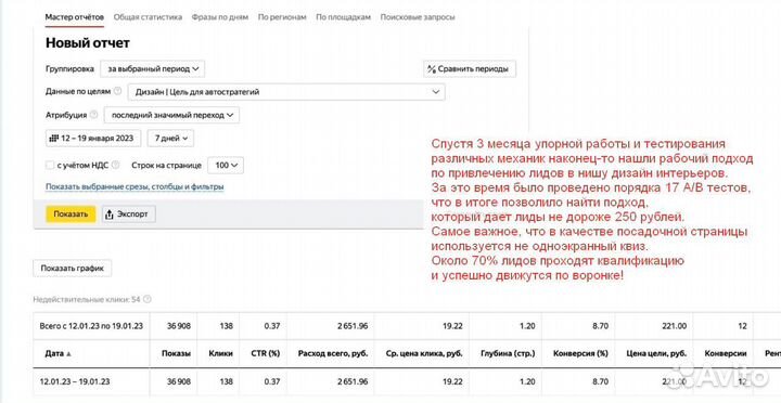 Директолог/Авитолог/Таргетолог - услуги по рекламе