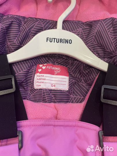 Полукомбинезон зимний для девочки 104