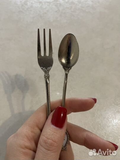 Сувенирные ложка и вилка Турция