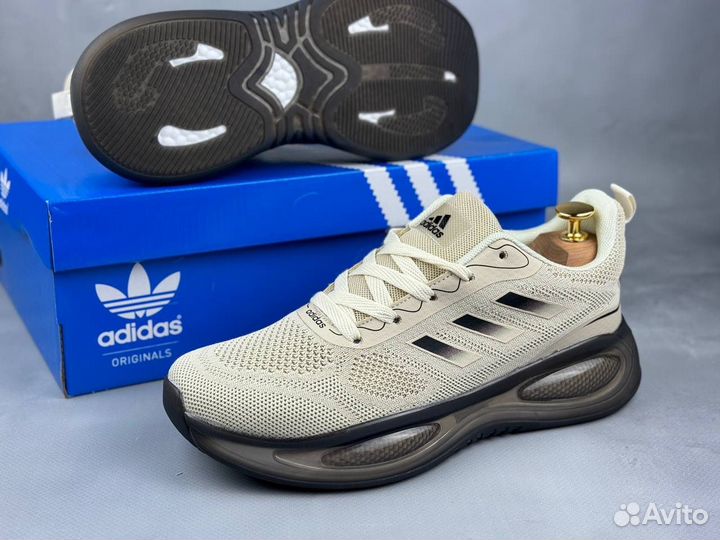 Мужские бежевые кроссовки Adidas Zoom